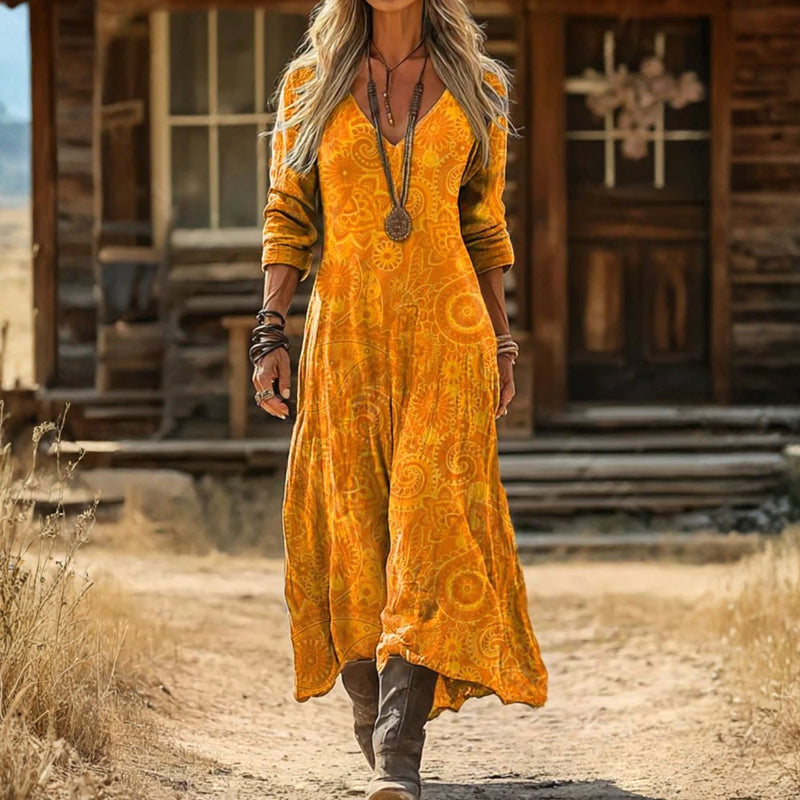 Melissa | Vintage-Inspired Long Sleeve Casual Dress