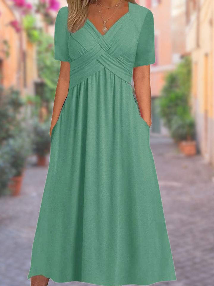 Maxine | V-Neck Tummy-Covering Dress