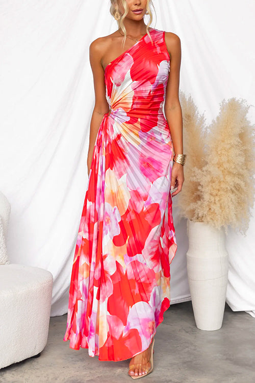 Solenne | Vibrant Tropical Evening Dress