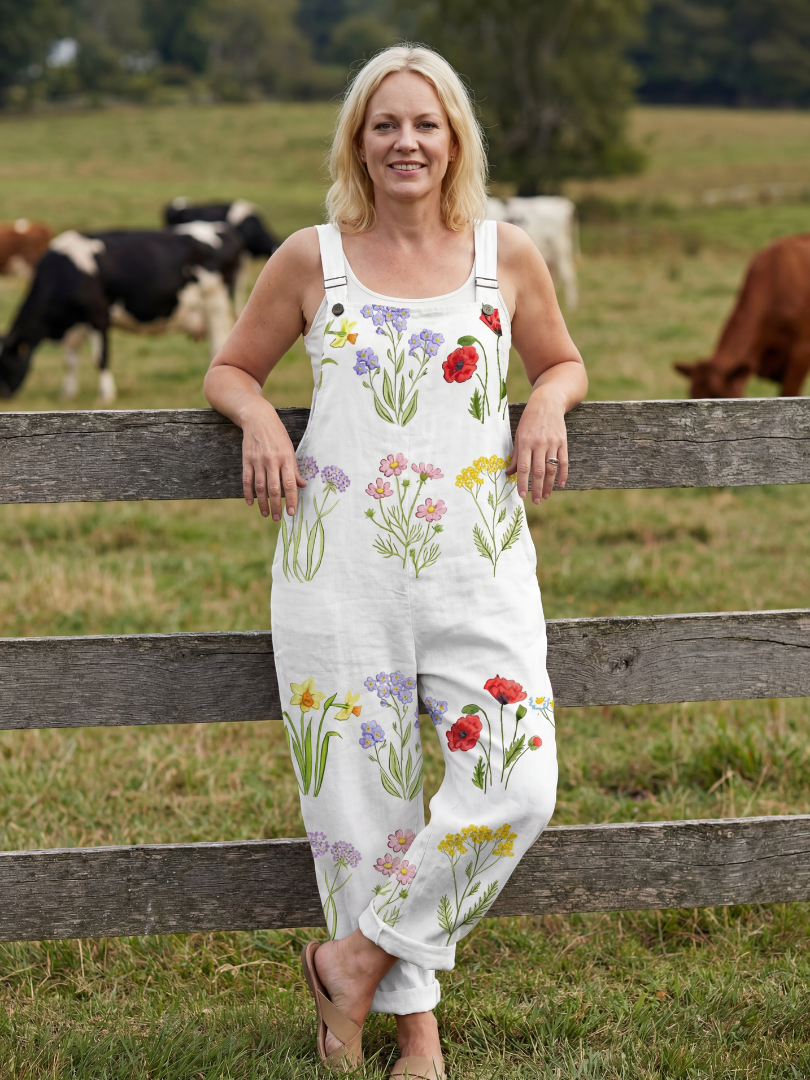 Margaret | Garden Strap Jumpsuit