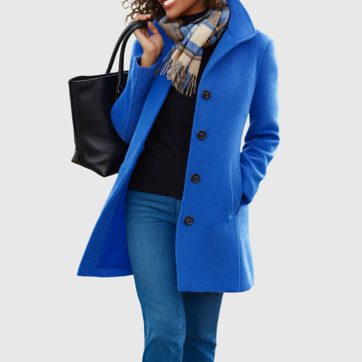 Delilah – Classic Tailored Button-Front Coat