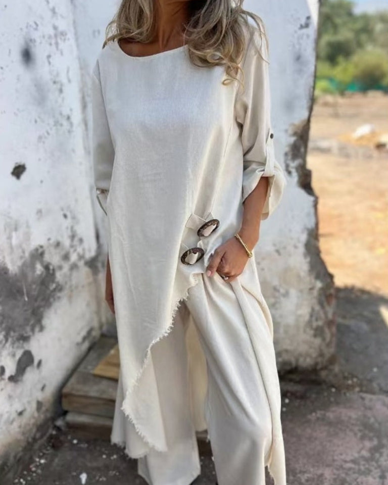 Lateefah | Relaxed Linen Blend Set