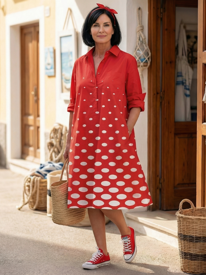 Zariah | Bright Day Dot Dress