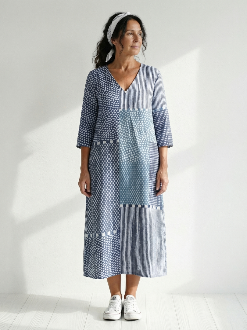 Bayla | Fit Patchwork Midi Dress