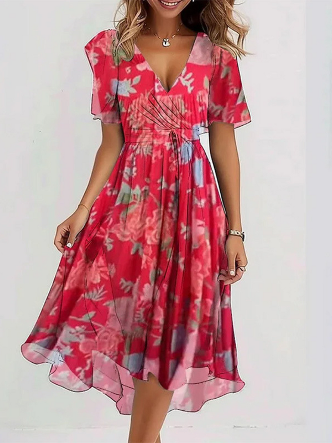 Georgina | Summer Dress with Belly Cover