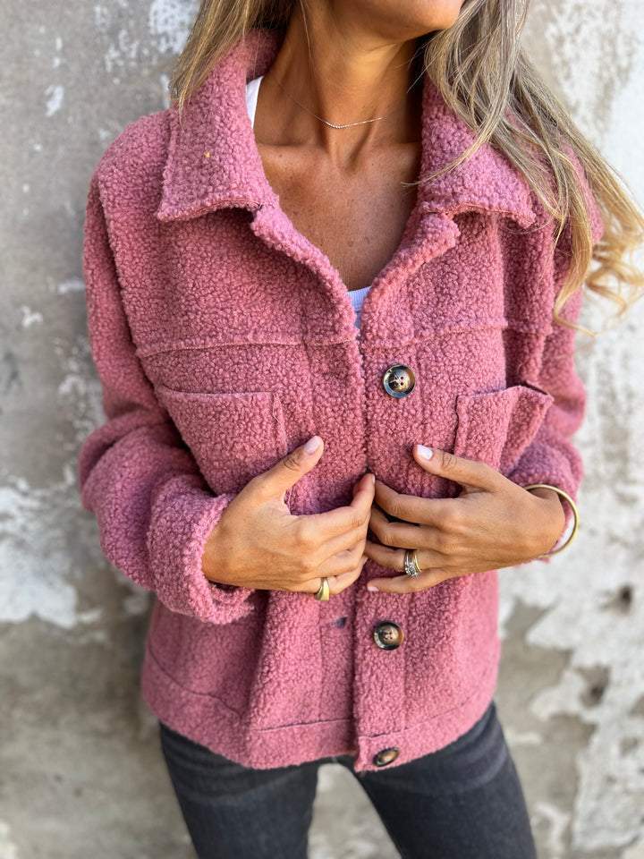 Cynthia – Cozy Teddy Fleece Jacket