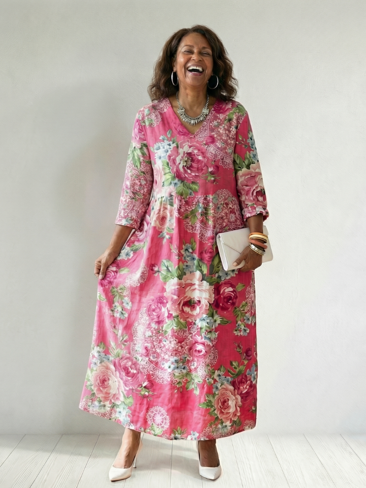 Stacie | Garden Bloom Midi Dress