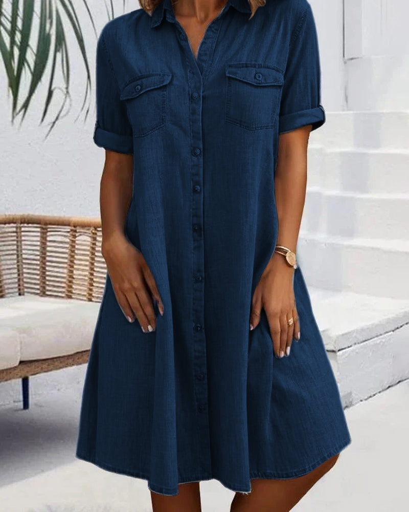 Wisdom | Lightweight Denim-Look Dress
