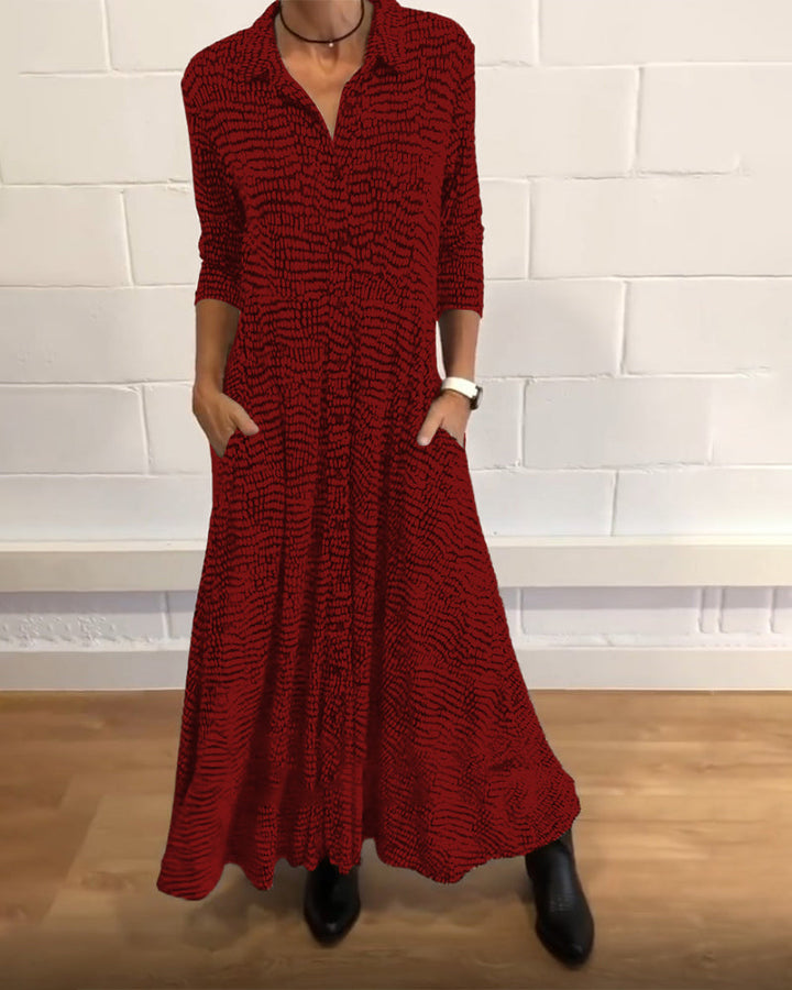 Briella | Sophisticated Pocket Midi Dress