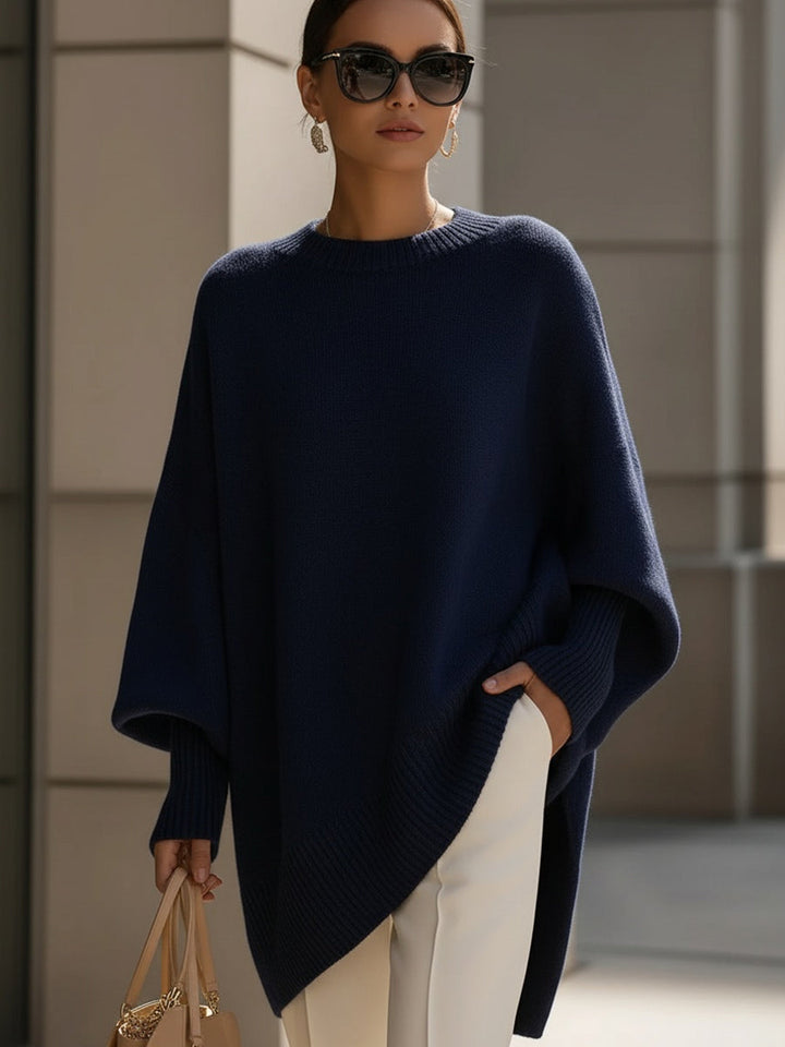 Thelma – Oversized Draped Knit Sweater