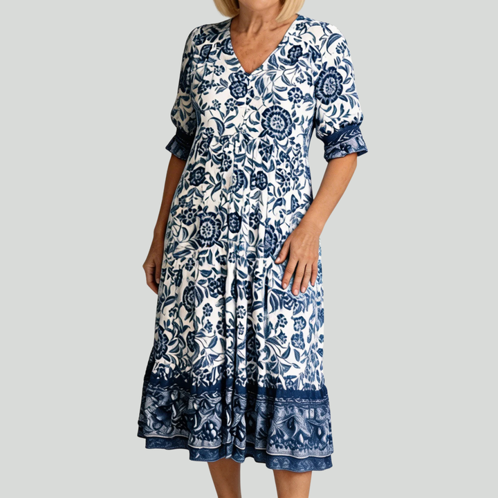Birch | Graceful V-Neck Floral