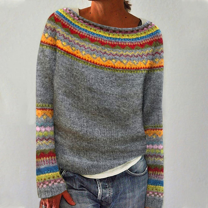 Rosa – Patterned Knit Sweater