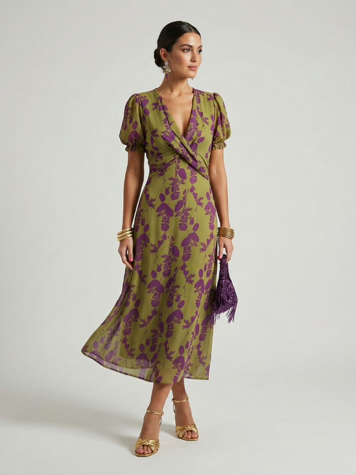 Sophia | Relaxed Floral Midi Dress