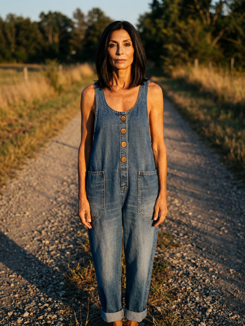 Madelyn | Rooster Motif Jumpsuit