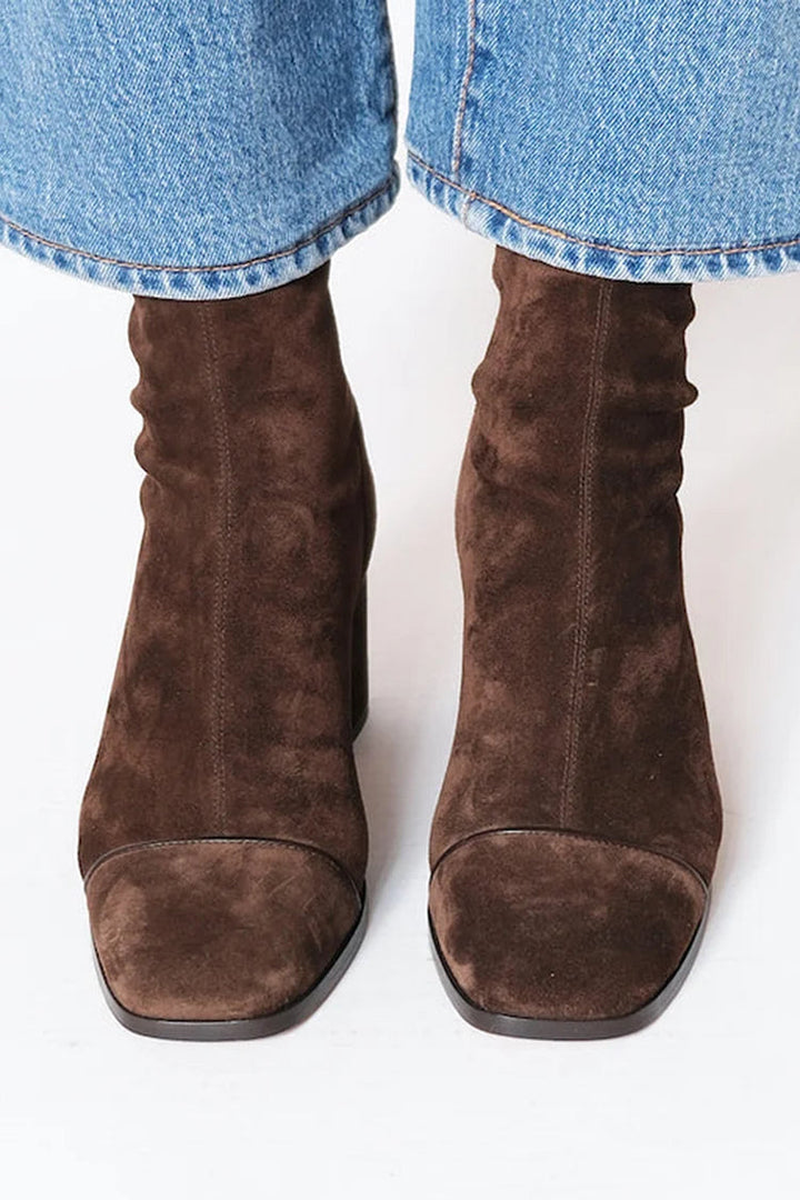 Catriona | Square Toe Heeled Boots