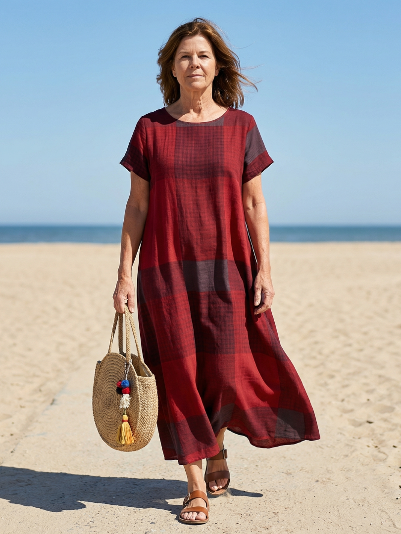 Hadley | Relaxed Line Midi Dress