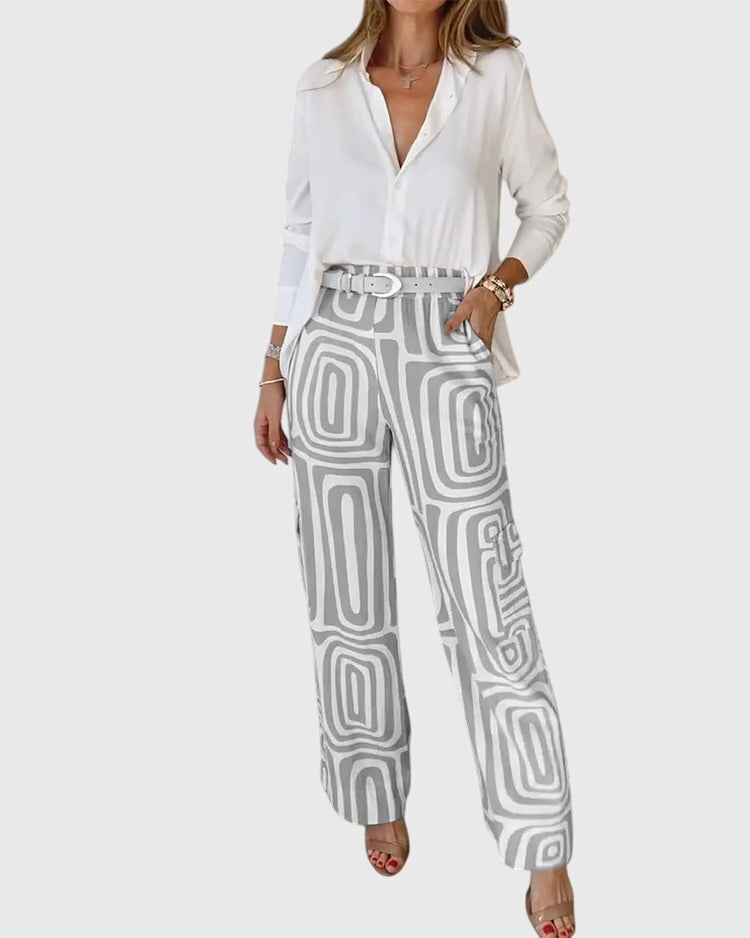 Averie | Stylish Pants + Free Blouse & Belt