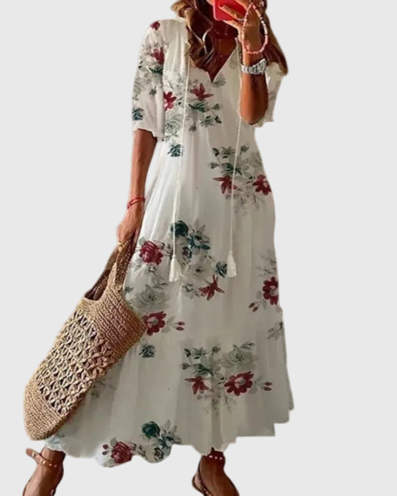 Ramona | Boho Vintage Summer Maxi Dress