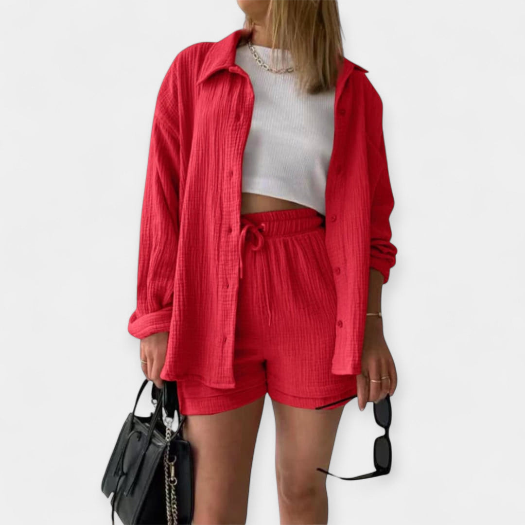 Promise | Color Summer Outfit - Top and Shorts
