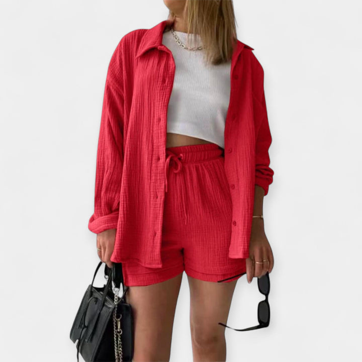 Promise | Color Summer Outfit - Top and Shorts