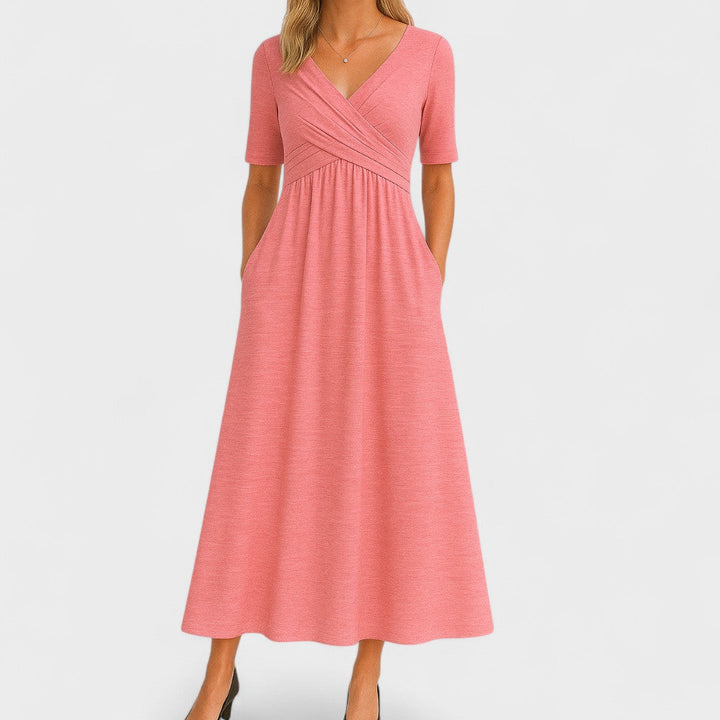 Eleanor | Elegant Midi Dress with Pockets