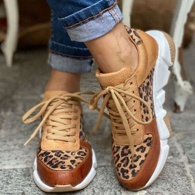 Zeenat | Comfortable Leopard Sneakers