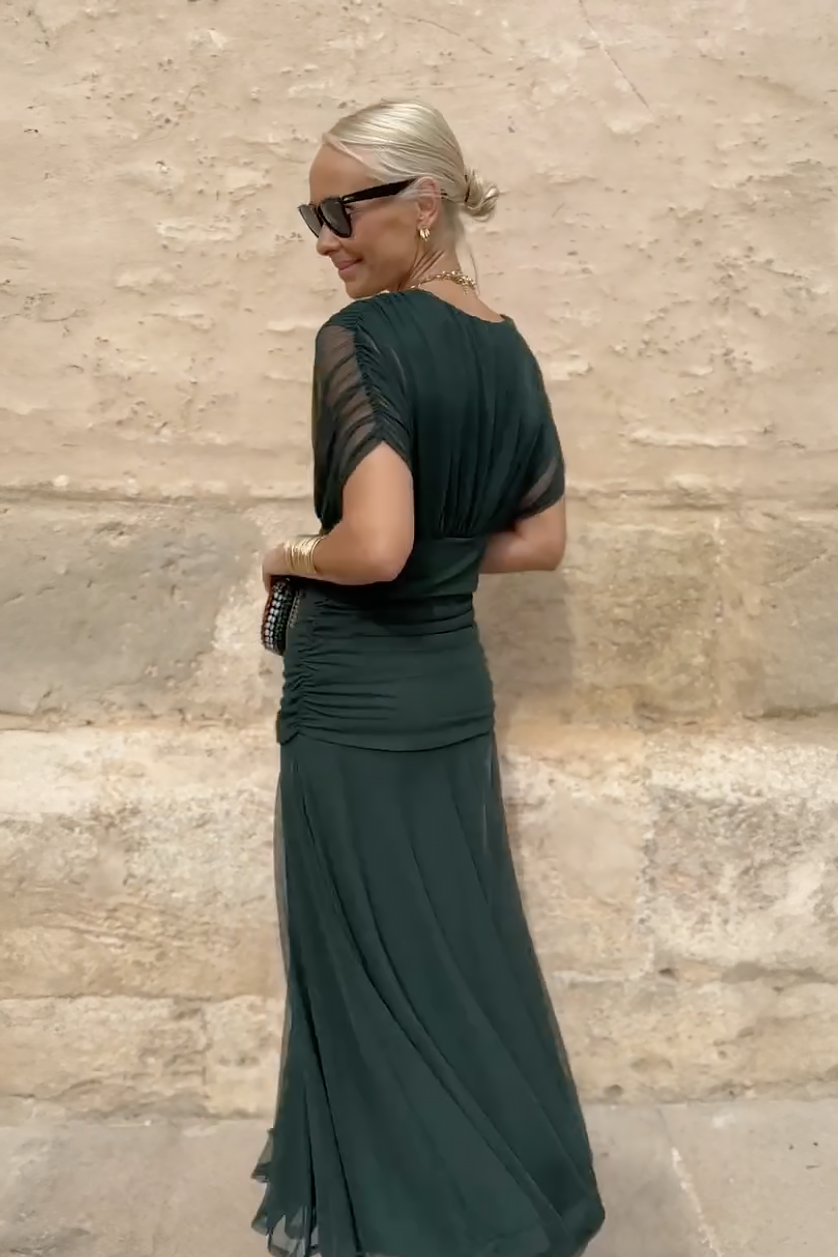 Iryna | Elegant Maxi Dress with V-Neck