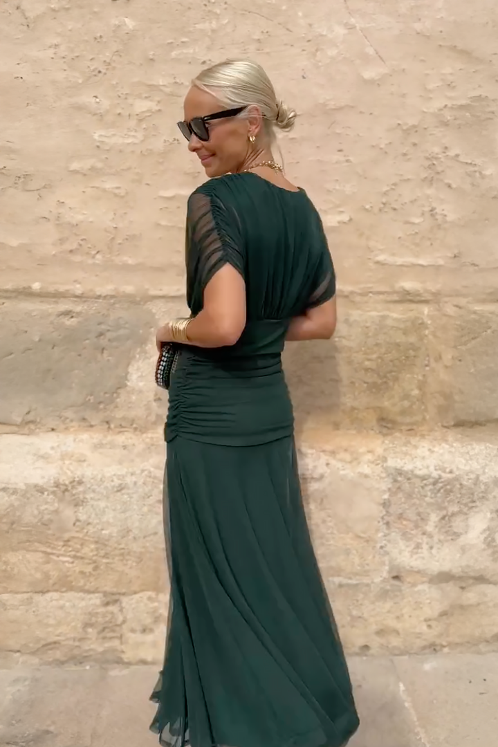 Iryna | Elegant Maxi Dress with V-Neck