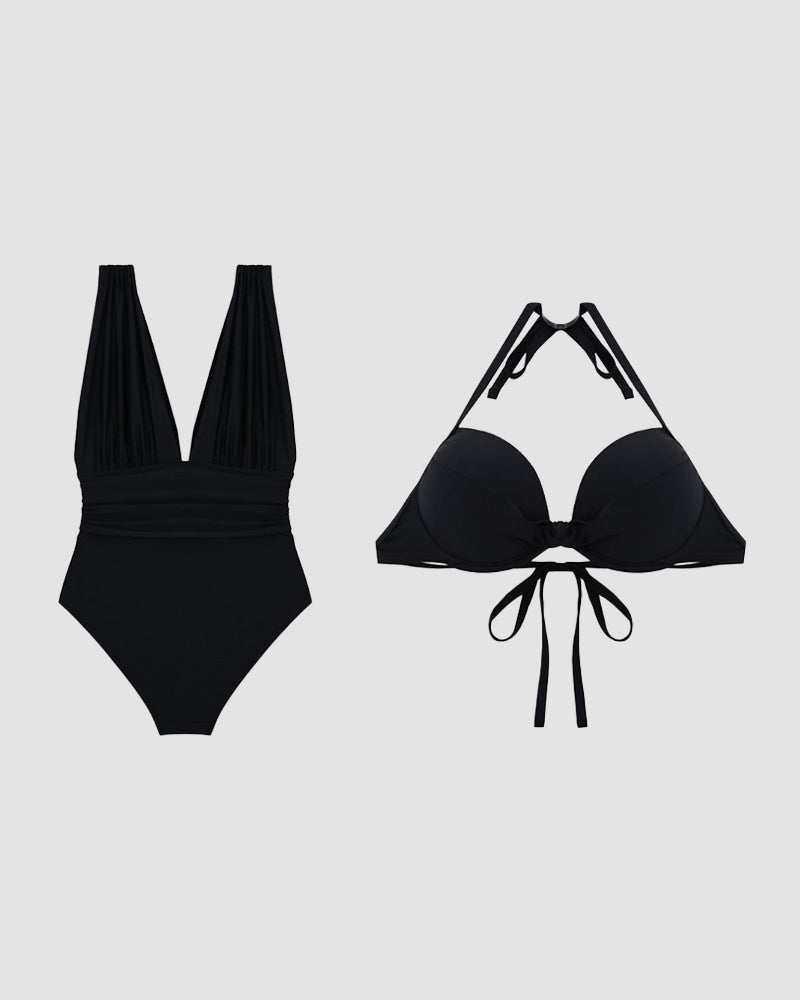 Juliette | Shaping Swimsuit V with Tummy Control Effect