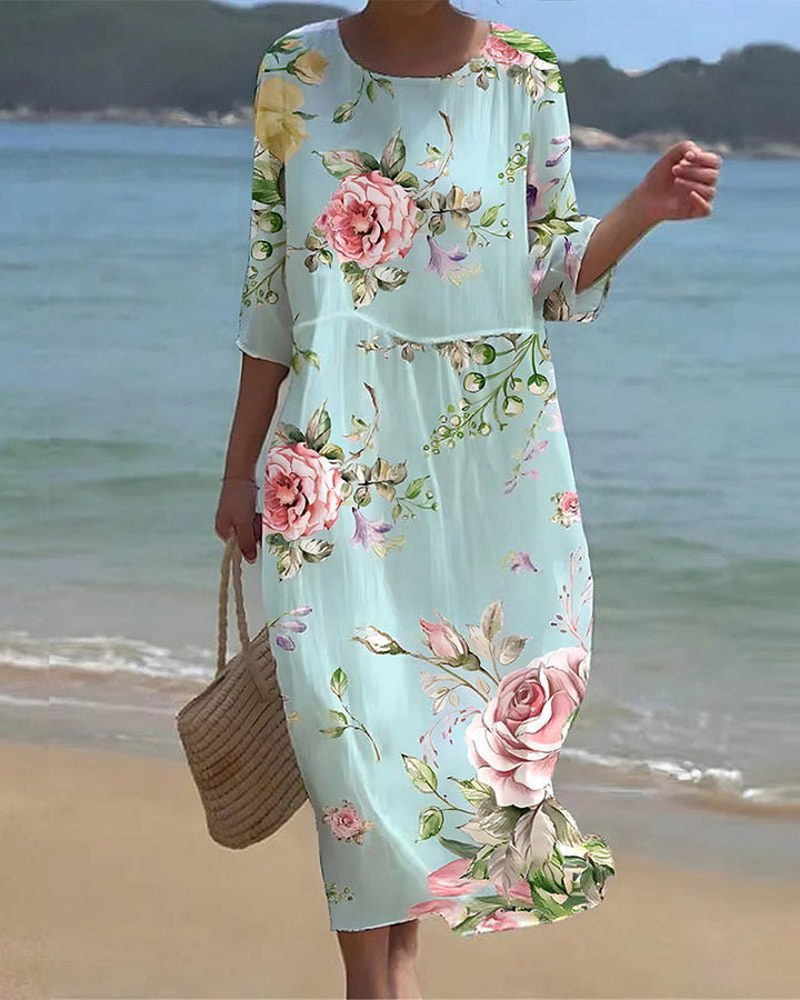 Aimee | Sunset Flower Dress