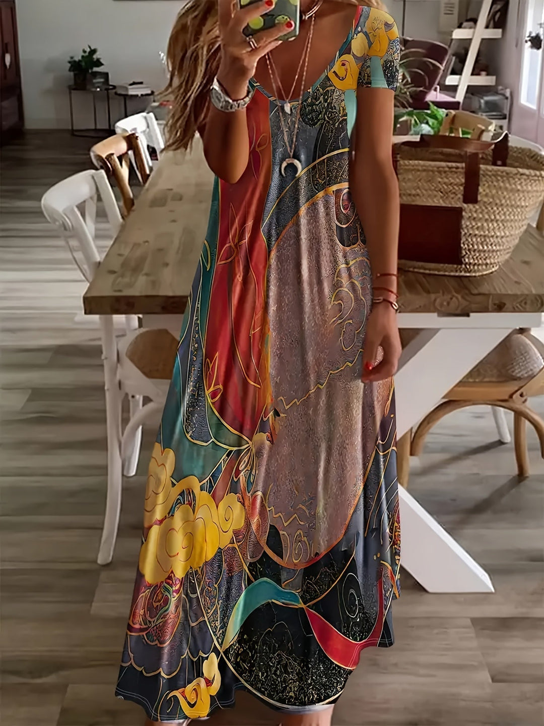 Elina | Artistic Tummy-Flattering Dress