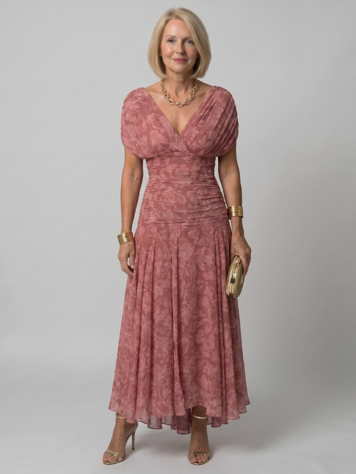 Ava | Off-Shoulder Flow Midi Dress