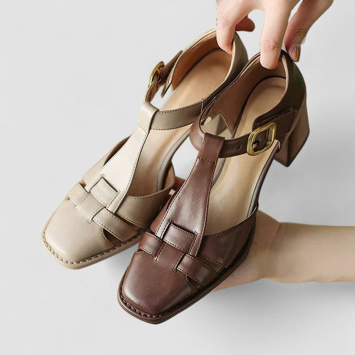 Primrose | Orthopedic T-Strap Block Heels