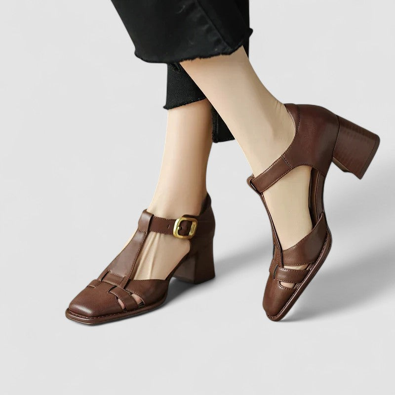 Primrose | Orthopedic T-Strap Block Heels