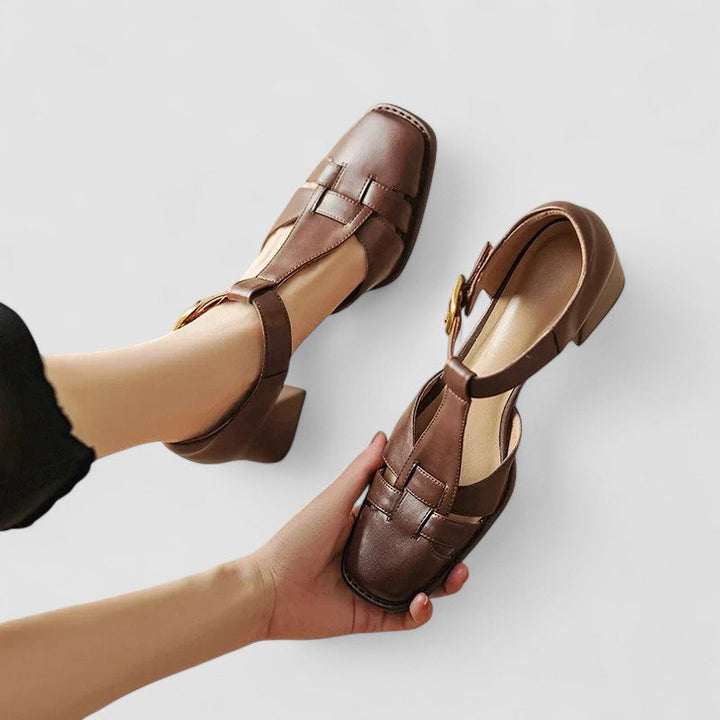 Primrose | Orthopedic T-Strap Block Heels