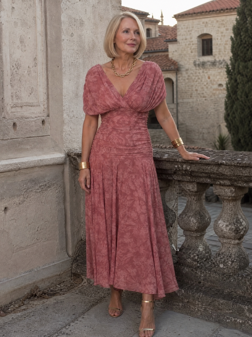 Ava | Off-Shoulder Flow Midi Dress