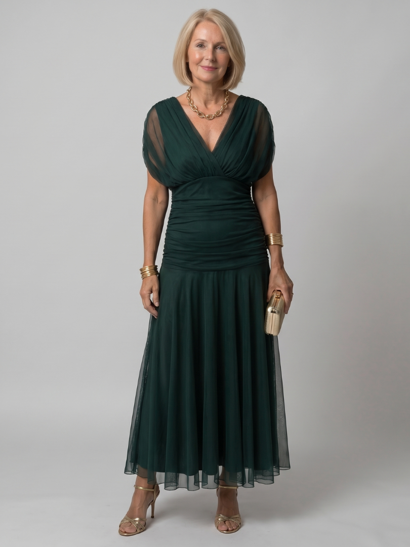 Ava | Off-Shoulder Flow Midi Dress