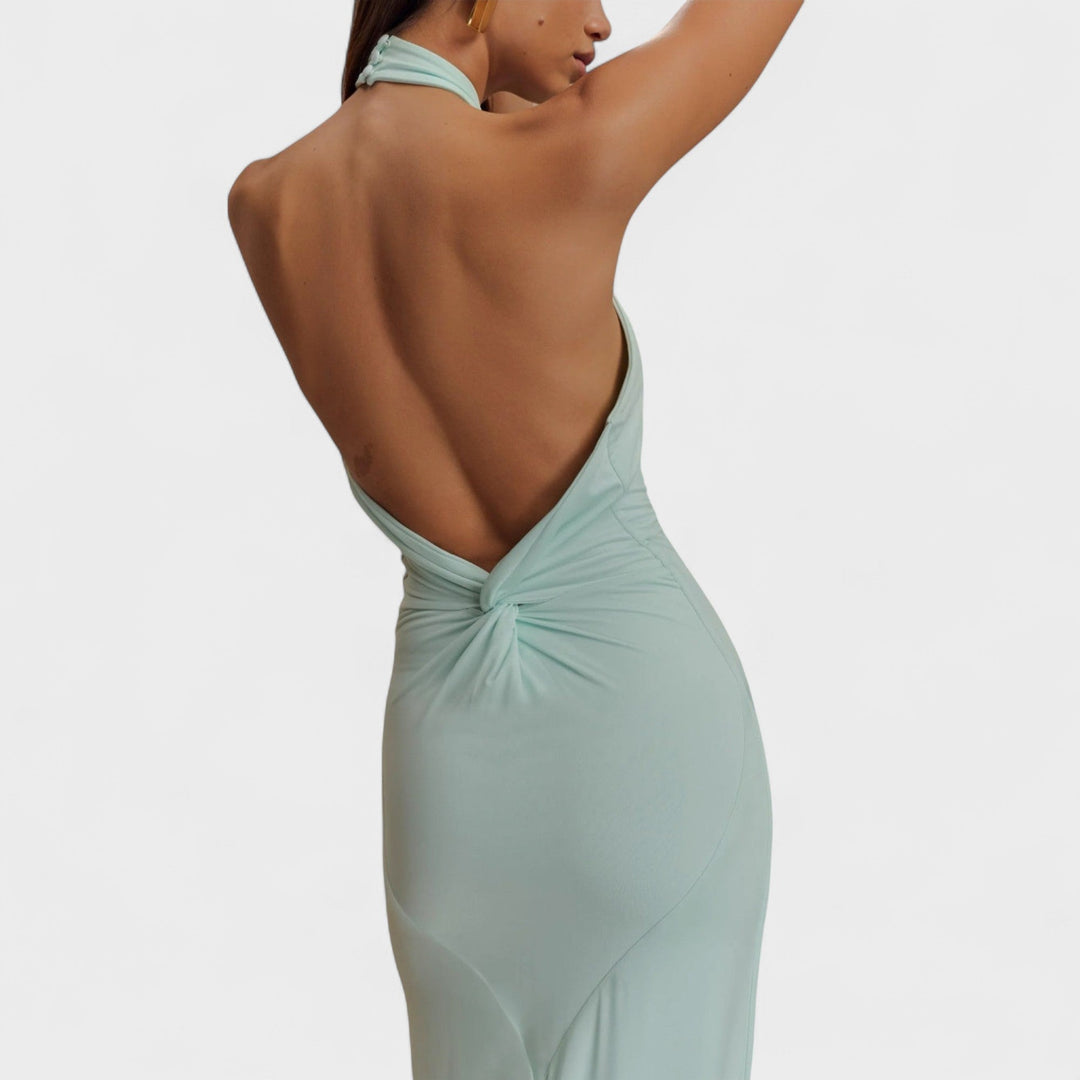 Berkley | Sleek Halter Maxi Dress