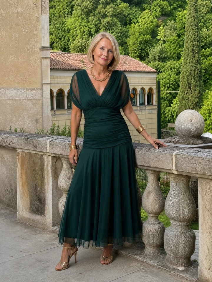 Ava | Off-Shoulder Flow Midi Dress