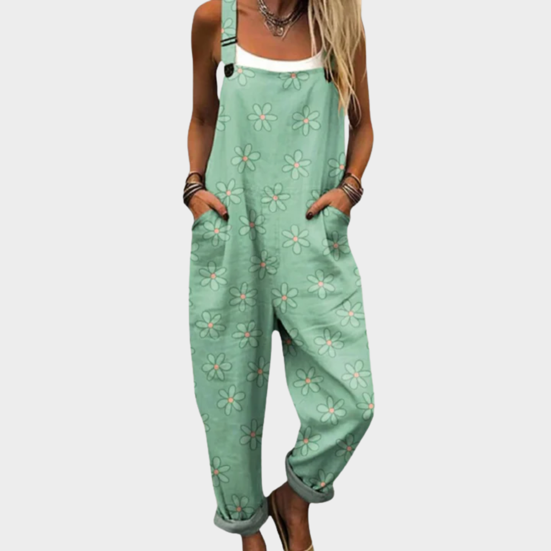 Aubrey | Deep Green Overalls