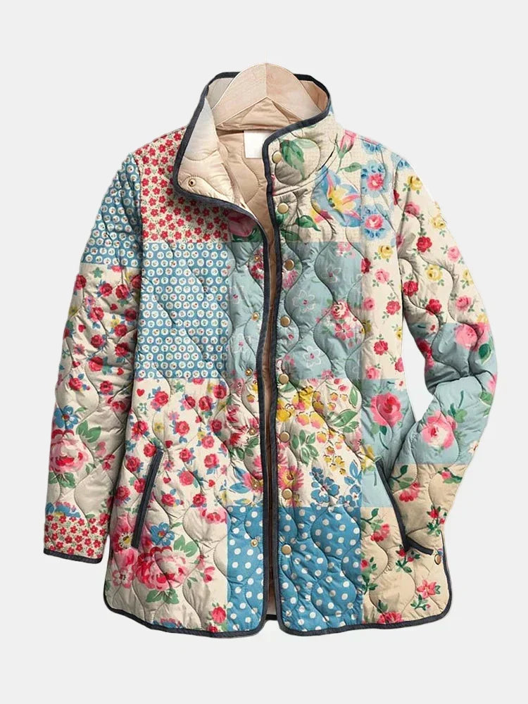 Ambrosia | Charming Floral Quilted Jacket