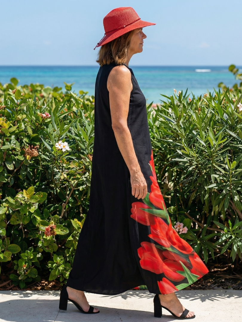 Wisdom | Soft Rose Maxi Dress