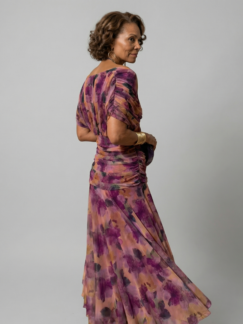 Elin | Off Shoulder Flow Midi Dress