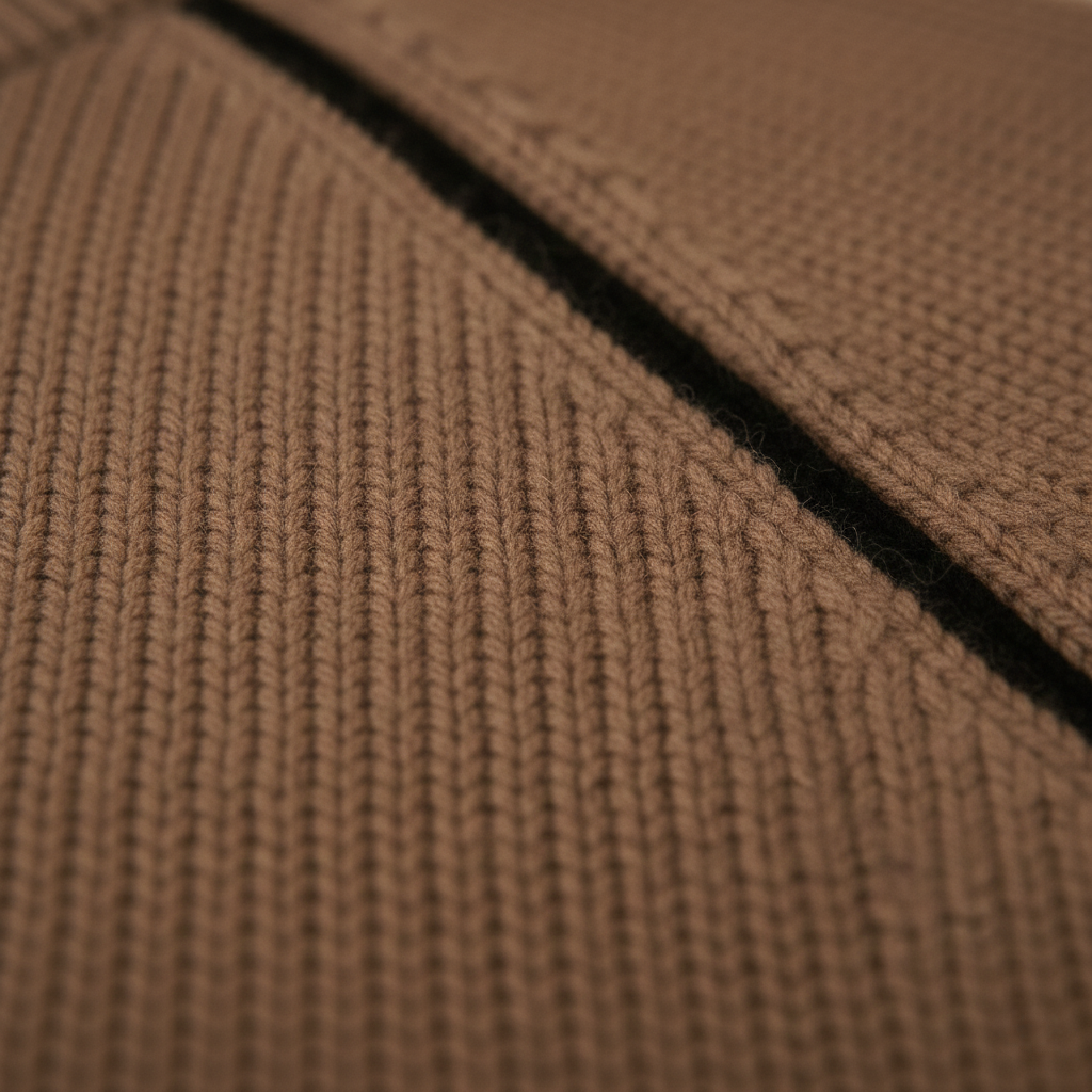 Corinne – Ribbed Turtleneck Sweater with Contrast Trim