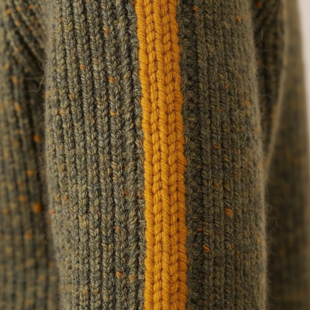 Maria – Ribbed Turtleneck Sweater with Contrast Trim