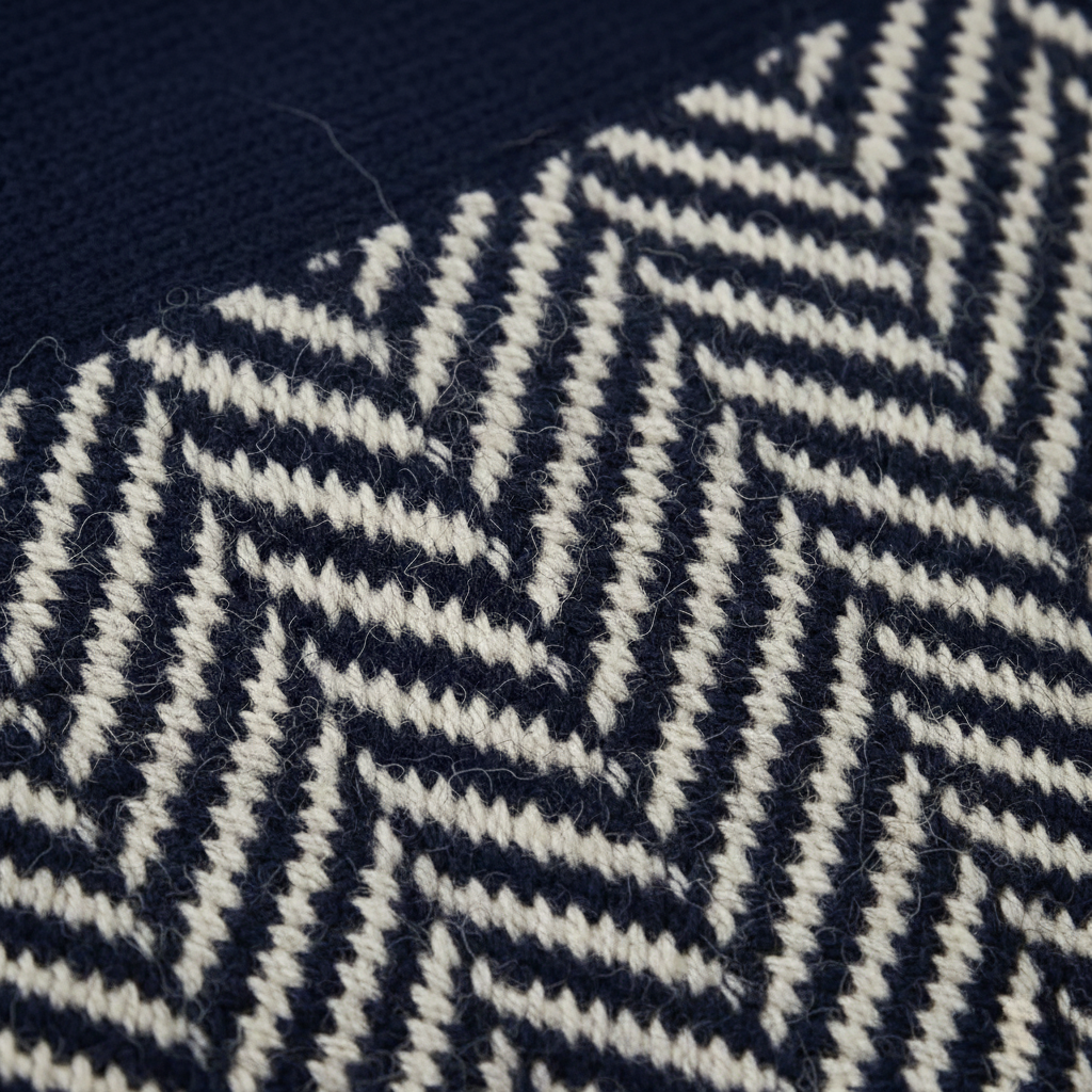 Kari – Herringbone Knit Turtleneck Sweater
