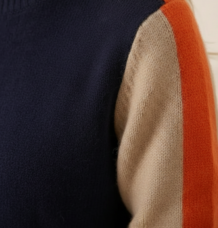 Hazel – Color-block Knit Sweater