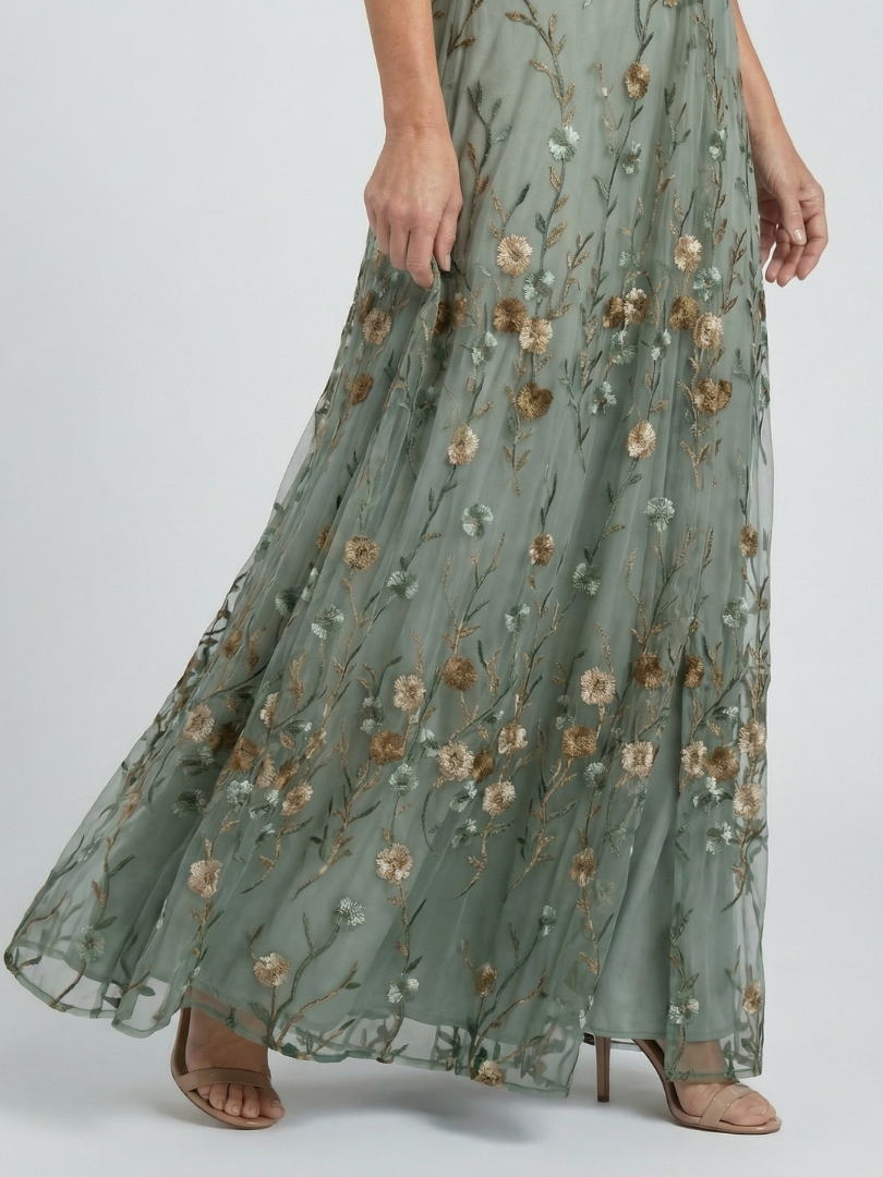 Abigail | Halter Bloom Flow Maxi Dress