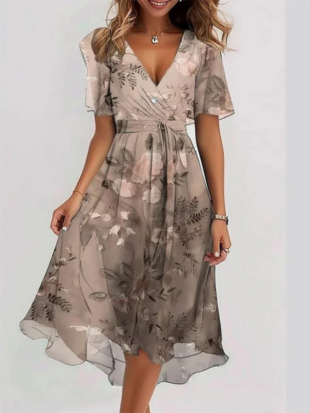 Georgina | Summer Dress with Belly Cover
