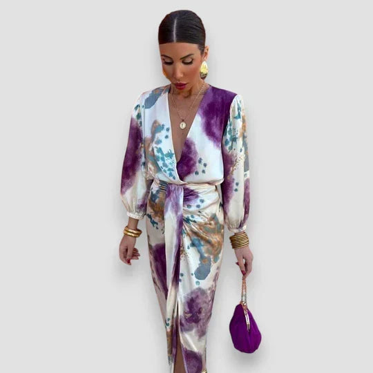 Mila | Elegant V-Neck Dress
